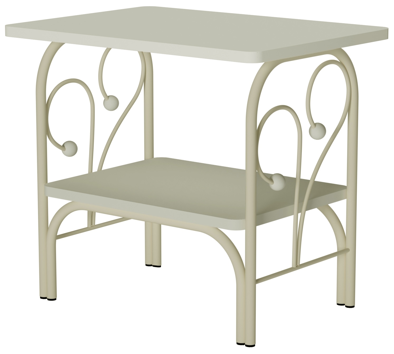 Прикроватная тумба "Версаль" белый/белый ГЗМИ