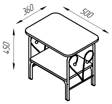 Прикроватная тумба "Версаль" белый/белый ГЗМИ