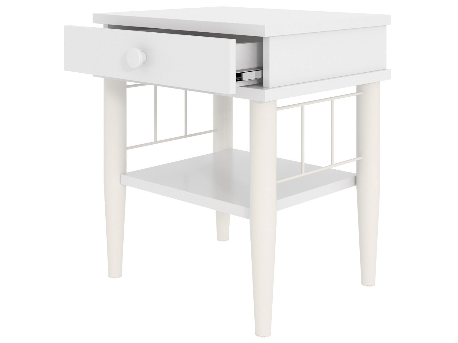 Прикроватная тумба "Лори" белый ГЗМИ