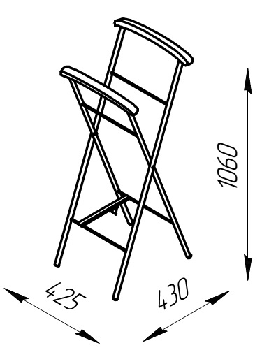 Вешалка напольная "Версаль" чёрный / шоколад (тёмно-коричневый) ГЗМИ